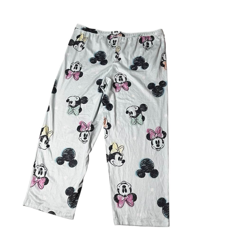 Disney Minnie Mouse Light Blue Minnie Print Pajama Lounge Pants 2X - Picture 1 of 8